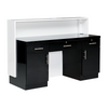 Lux BW2 Stripes Reception Desk