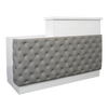 Lux Tufted Reception Desk with ADA Compliance