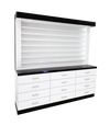 BW SINGLE SIDED POLISH AND POWDER DISPLAY/CABINET